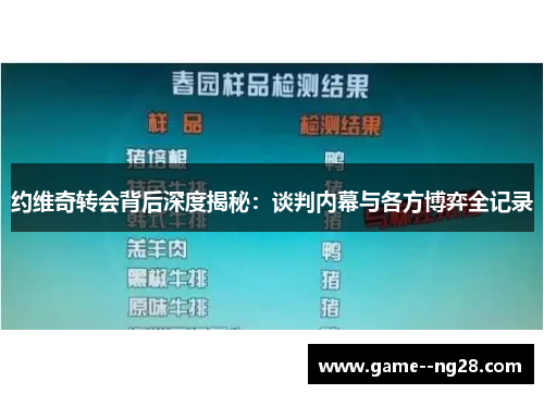 约维奇转会背后深度揭秘：谈判内幕与各方博弈全记录