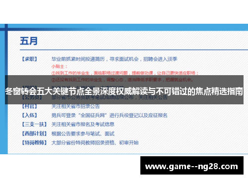 冬窗转会五大关键节点全景深度权威解读与不可错过的焦点精选指南
